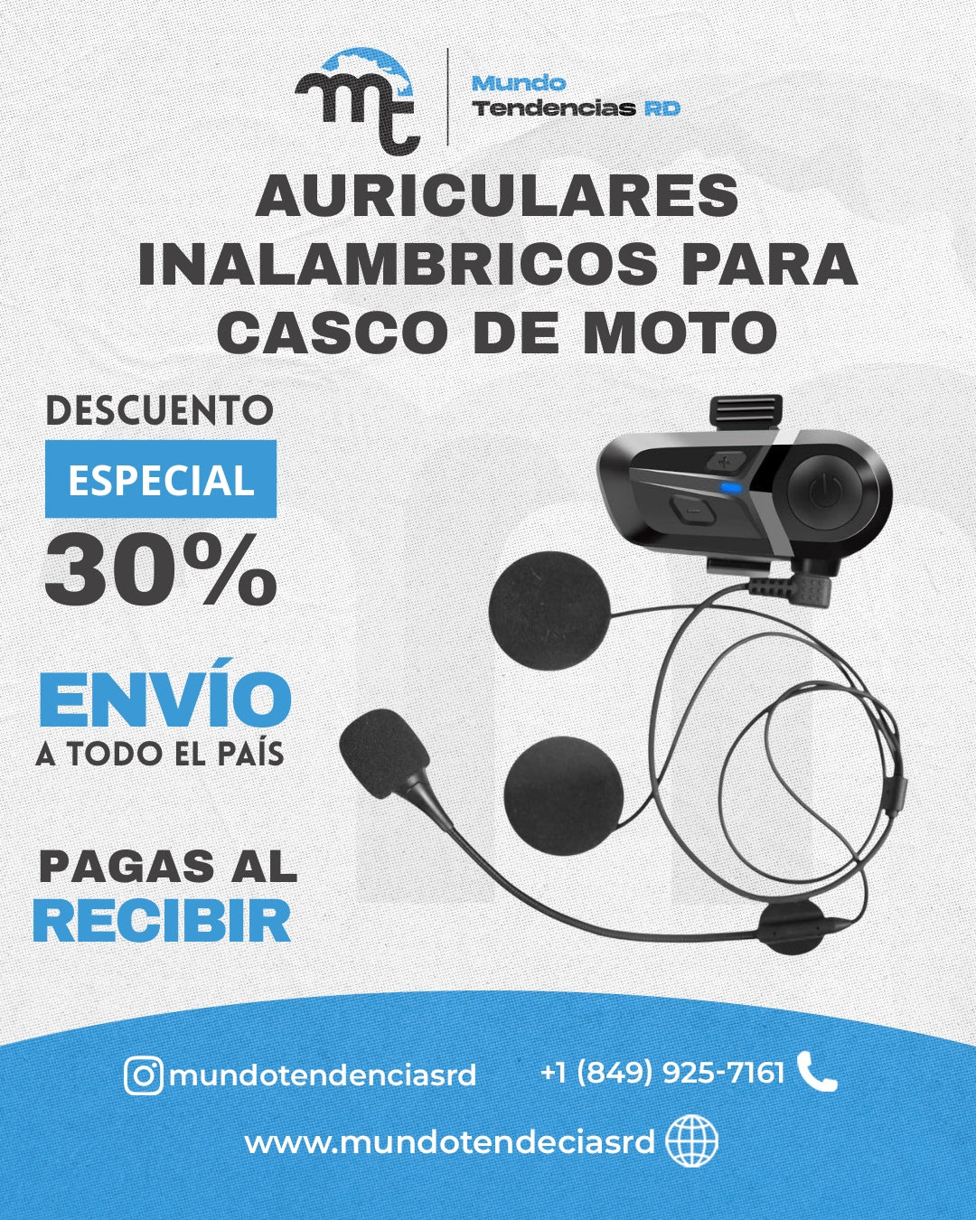AURICULARES INALÁMBRICOS PARA CASCO DE MOTO | Comunicación clara, conducción segura y libertad total en cada viaje 🎧🔥