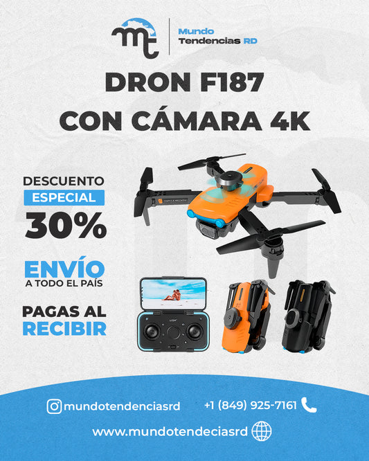 Dron F187 AeroView™ | Potente Estabilizador | El único que Funciona de su Categoría