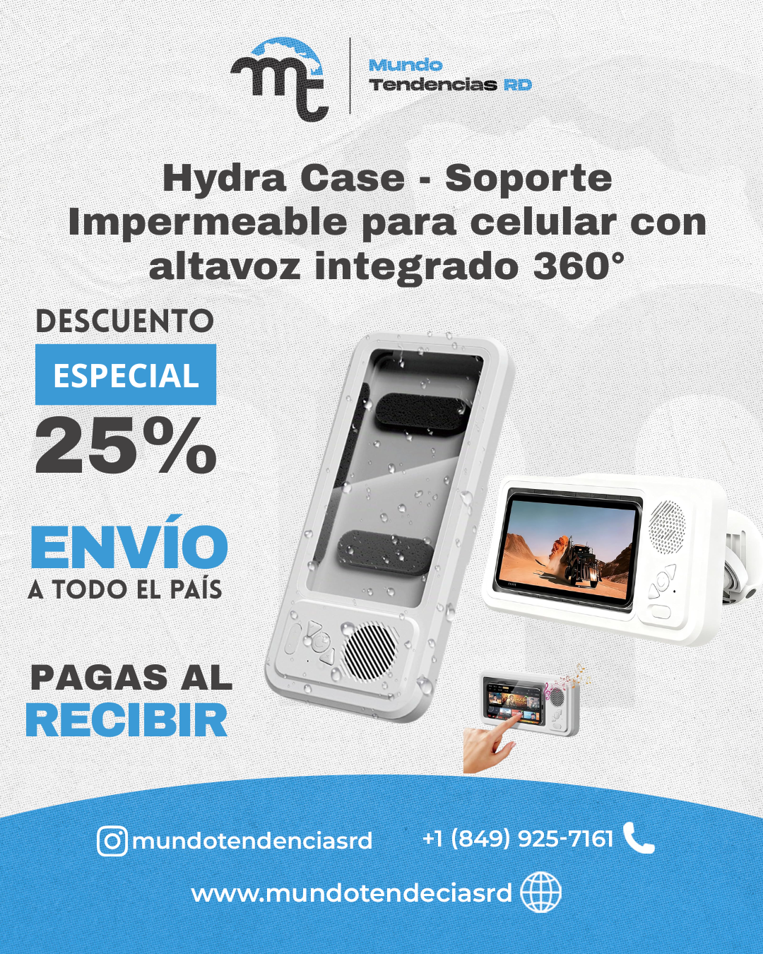 Hydra Case™ | Mira TikTok, YouTube o Netflix Mientras Te Bañas Sin Mojar Tu Teléfono
