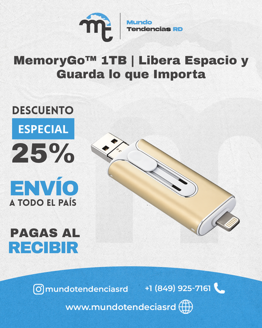 MemoryGo™ 1TB | Libera Espacio y Guarda lo que Importa