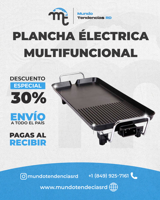 Plancha Électrica Multifuncional MultiChef™ | 1,400w de Potencia | Calidad Premium