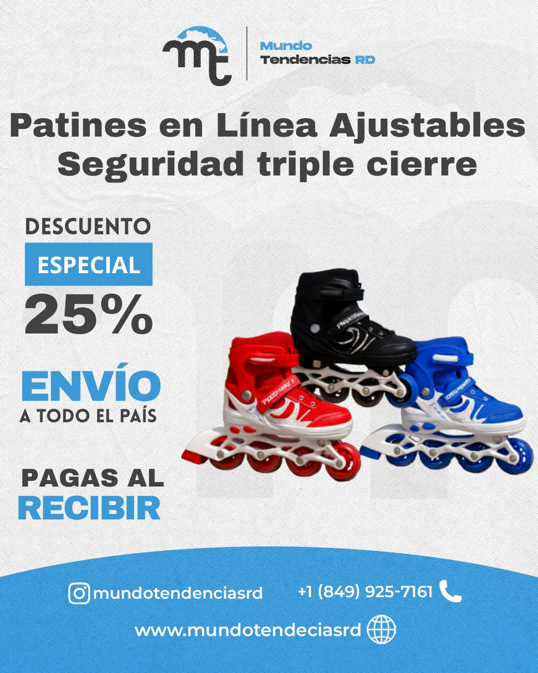 Patines en Línea Ajustables para Niños y Jóvenes 🛼🔥 | Comodidad, Estilo y Seguridad en RD
