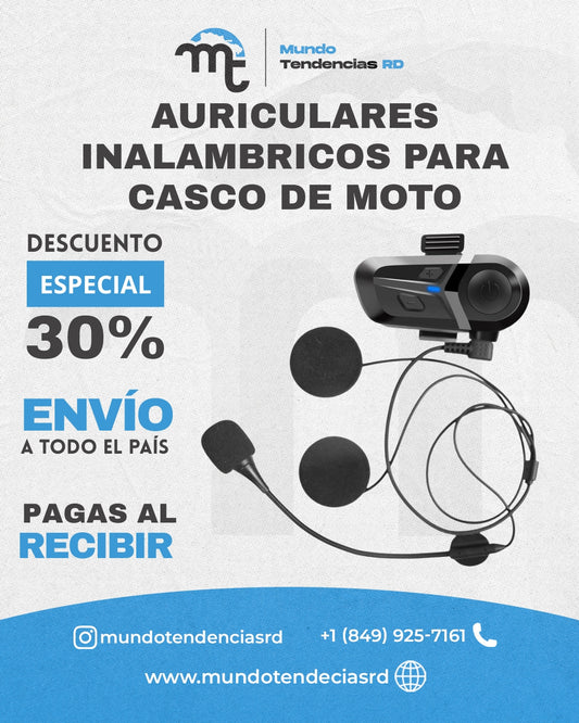 AURICULARES INALÁMBRICOS PARA CASCO DE MOTO | Comunicación clara, conducción segura y libertad total en cada viaje 🎧🔥