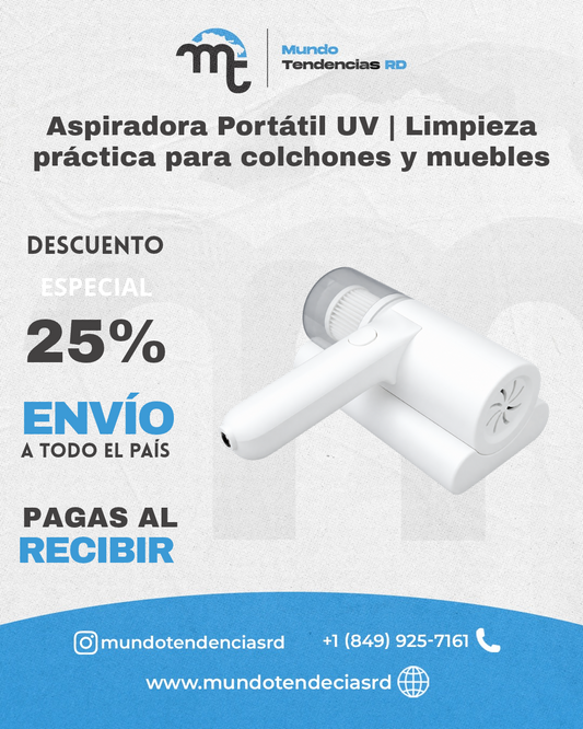 Aspiradora Portátil UV | Limpieza práctica para colchones y muebles