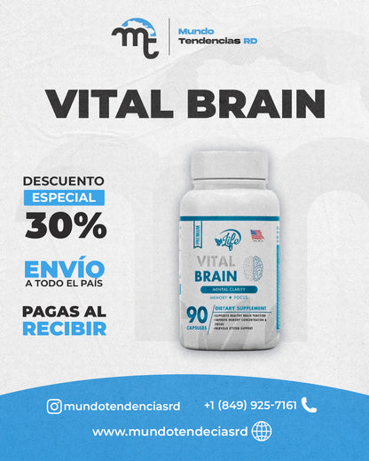 Vital Brain Life™ | ¡Despierta Tu Mente! Suplemento Natural para Mejorar la Memoria y la Concentración