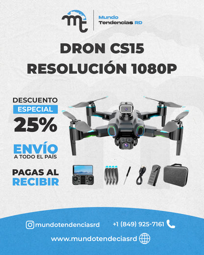 Dron CZ-15™ 4K Con Sensor de Evasión Inteligente Anti-Choque | 200 Metros & Luces Multicolores (CALIDAD PREMIUM SUPERIOR)