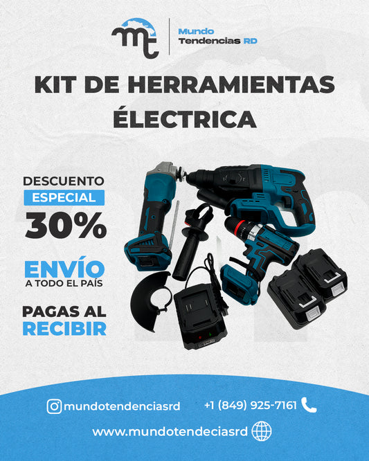 Kit de Herramientas Électricas PowerMax™ | El Kit Profesional que Todo Técnico o Aficionado Necesita