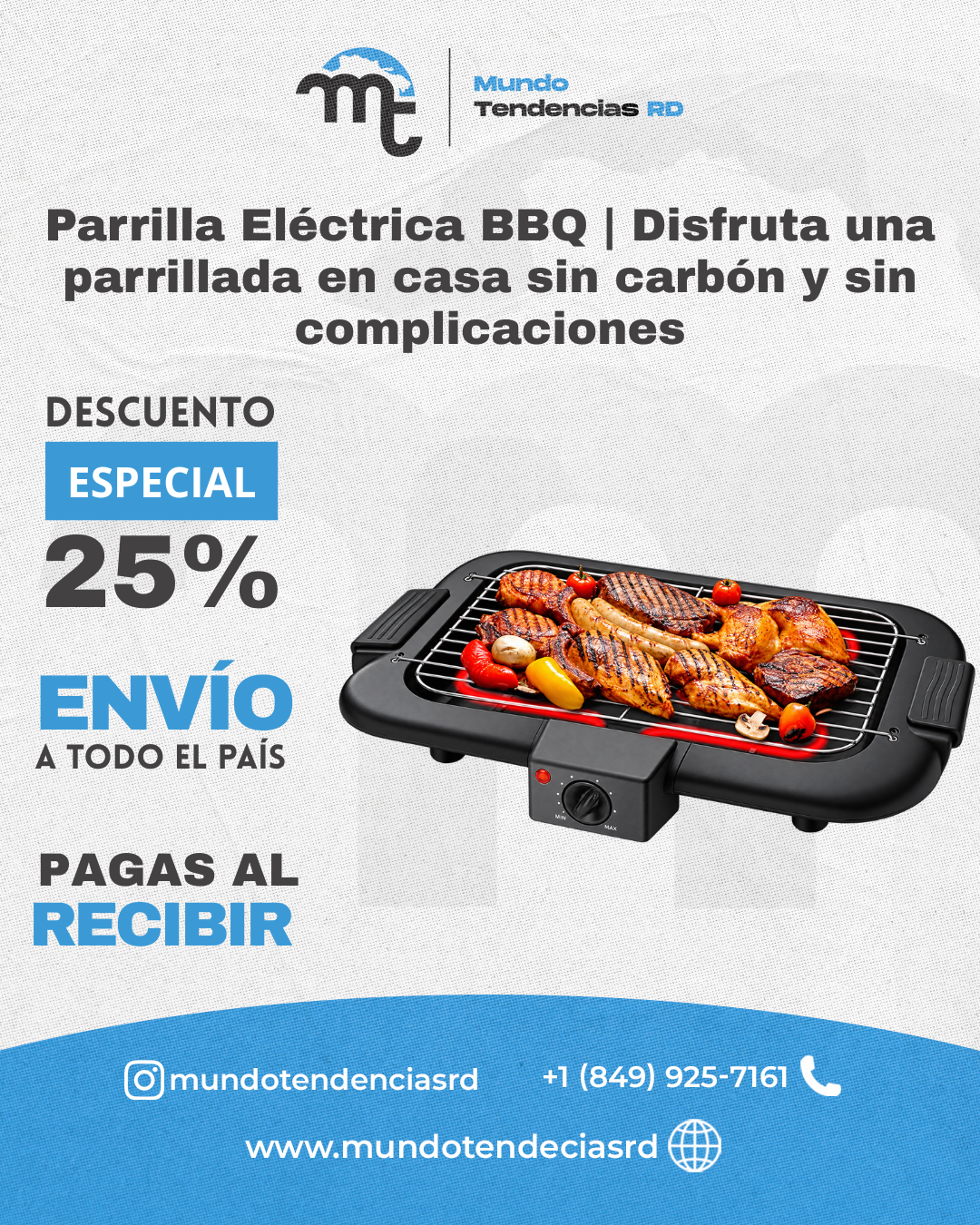 Parrilla Eléctrica BBQ™ | Disfruta una parrillada en casa sin carbón y sin complicaciones